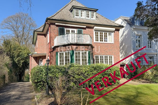 VERKAUFT: Kaffeemühle von Walther Baedeker! Familien-Villa mit Garten in bester Lage von Blankenese